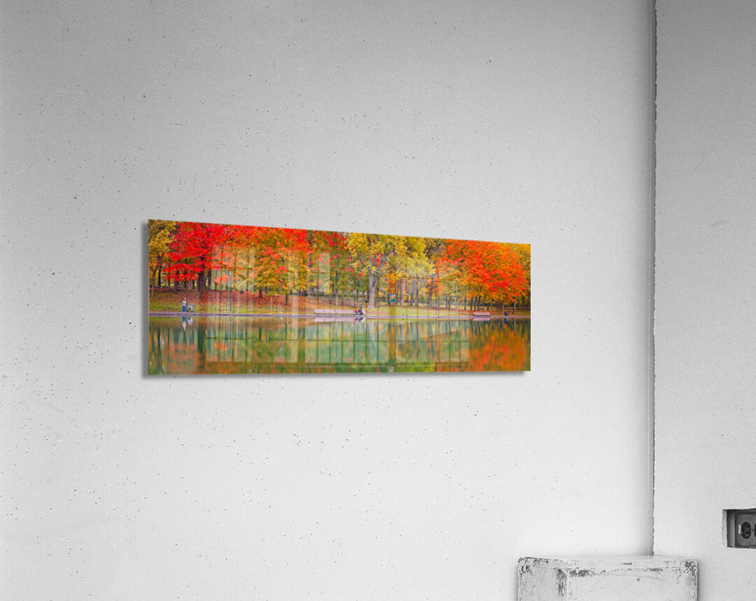 Autumn Park by the Water Acrylic Print