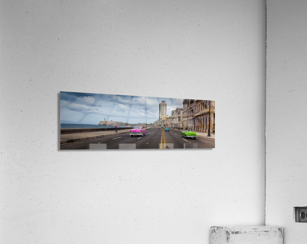 Classic Cars on the Malecon Acrylic Print