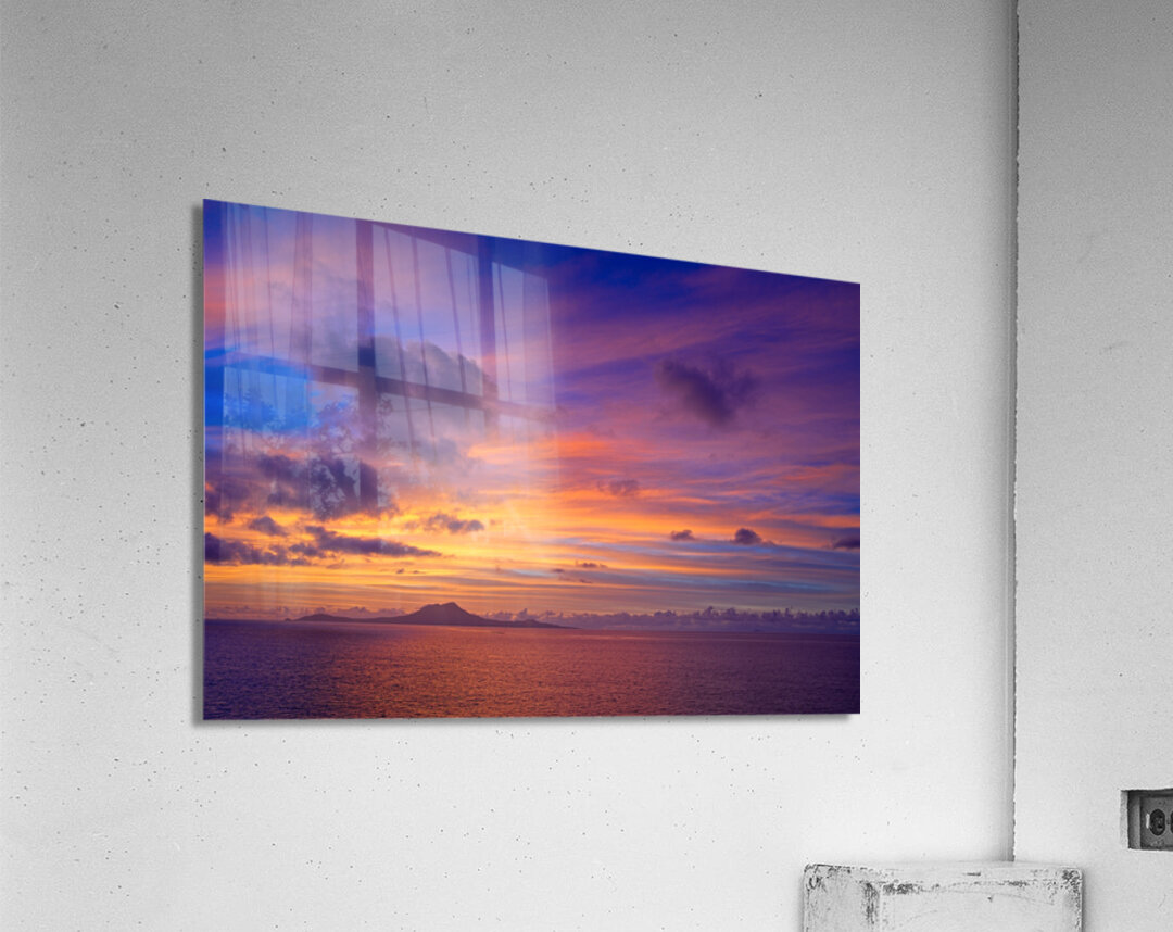 Pastel Skies Over Distant Shores Acrylic Print