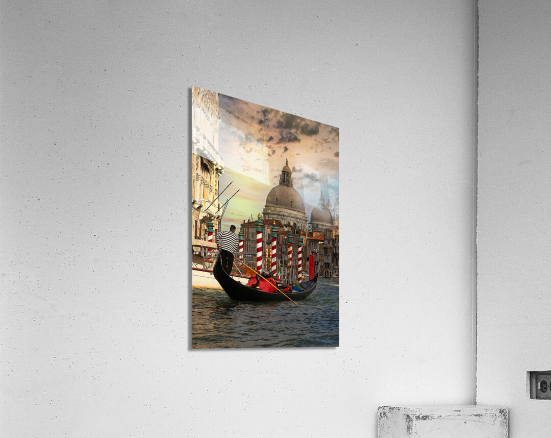Golden Ride Through Venice Acrylic Print