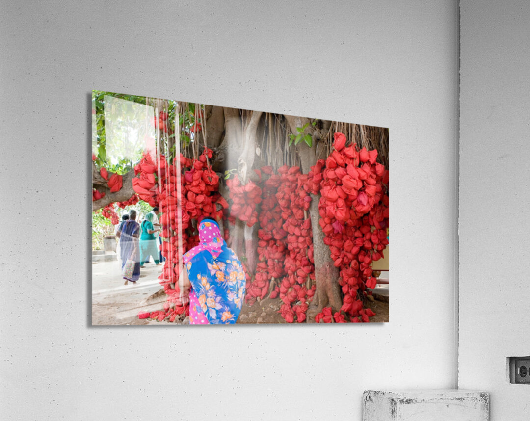 Wishes in Red Acrylic Print