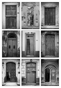 Doors in Black and White