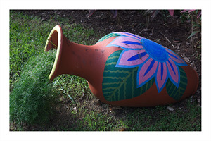 Painted Garden Pot