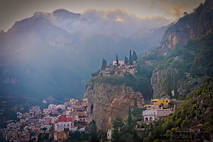 Cliffside Dawn Over Amalfi