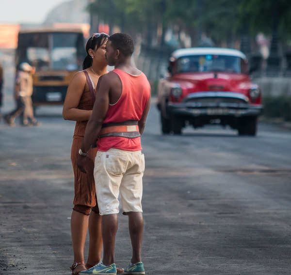 Streetcorner Kiss Print