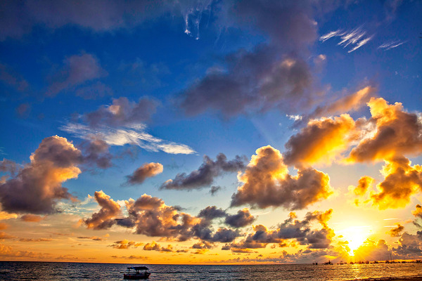 Morning Radiance Over the Sea Print