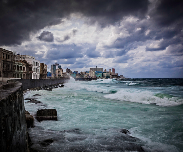 Storm Over the Malecon Print