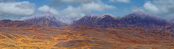 Snow-Capped Mountain Range Print