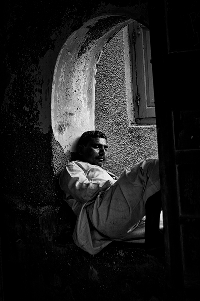 Resting by the Window Print