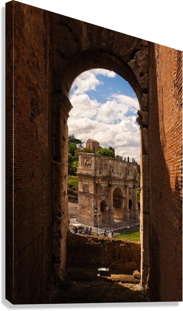 Framed Echoes of Ancient Rome Canvas Print