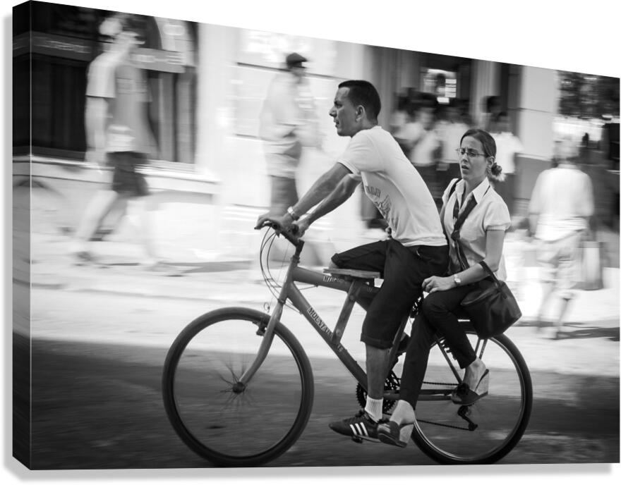 Bicycle Rush Canvas Print