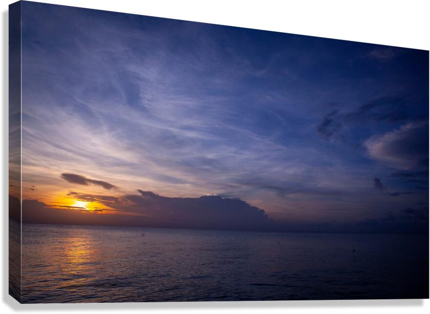 Blue Dawn Horizon Canvas Print
