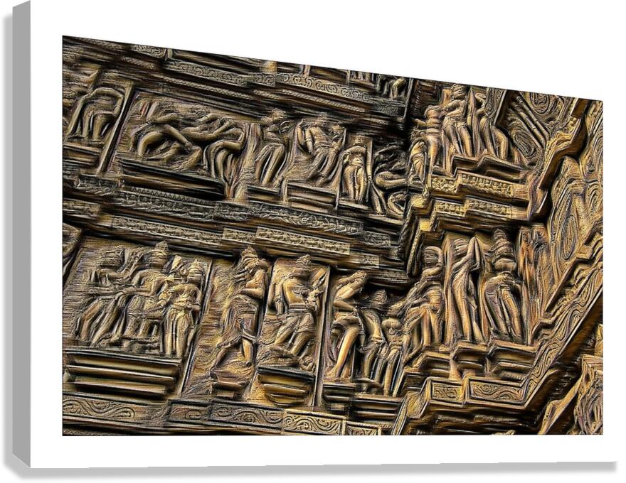 Sacred Carvings Canvas Print