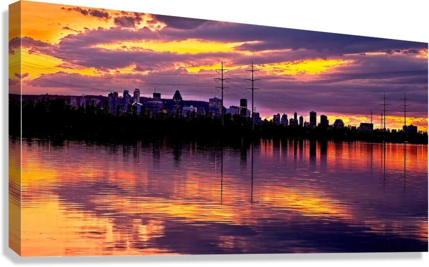 City of Fire & Gold Canvas Print