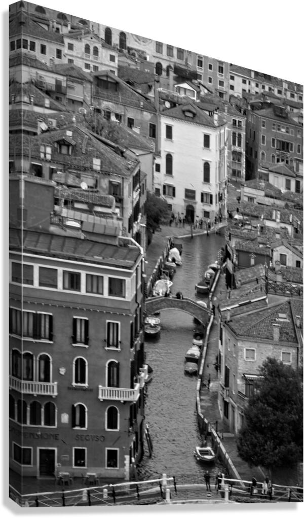 Venetian Ribbon Canal Canvas Print