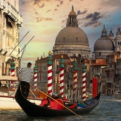 Golden Ride Through Venice