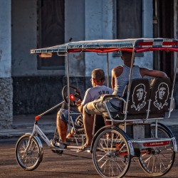 Bicycle Taxi at Golden Hour