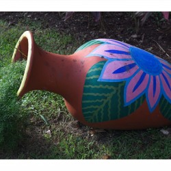 Painted Garden Pot