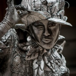 Silver Living Statue Portrait