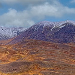 Snow-Capped Mountain Range