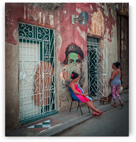 Street Conversation by the Mural by Chirag Pandya