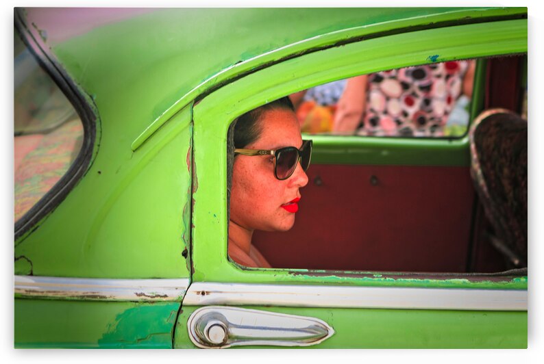 Woman in Green Car Window by Chirag Pandya