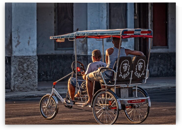 Bicycle Taxi at Golden Hour by Chirag Pandya
