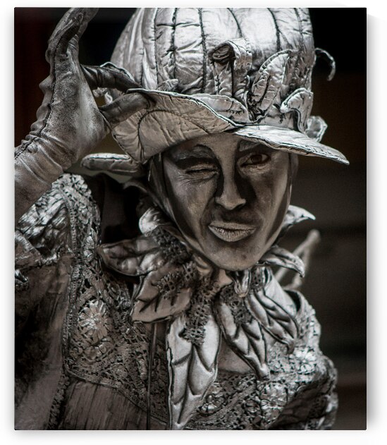 Silver Living Statue Portrait by Chirag Pandya