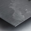 Palm Forest in Black & White Metal print