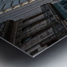 Blue Car at Sunrise Metal print