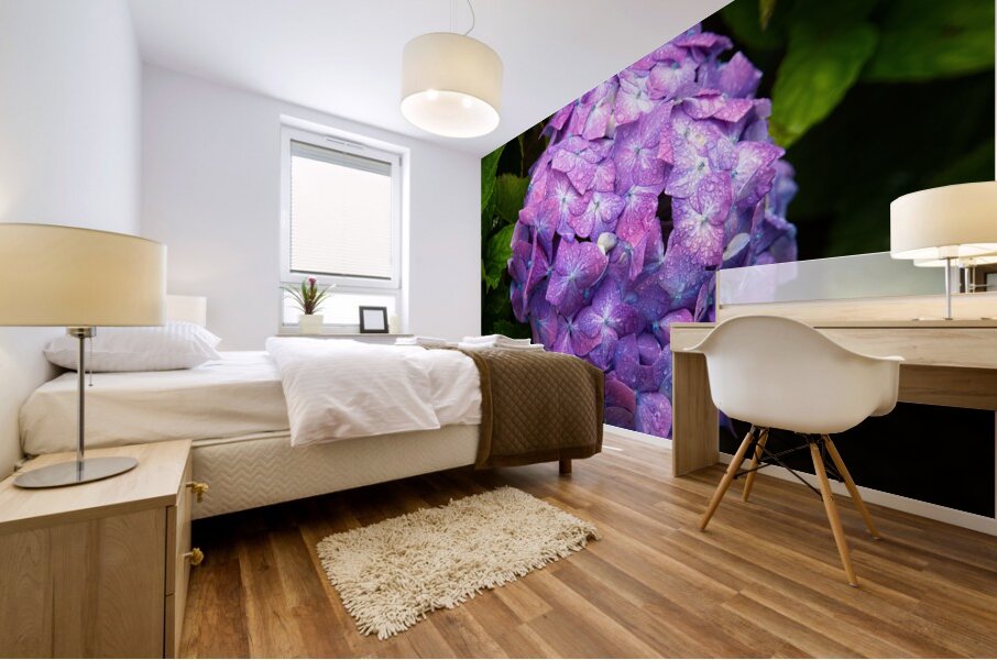 Purple Bloom Mural print