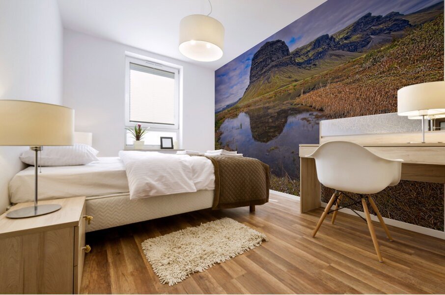 The Still Mirror of the Highlands Mural print