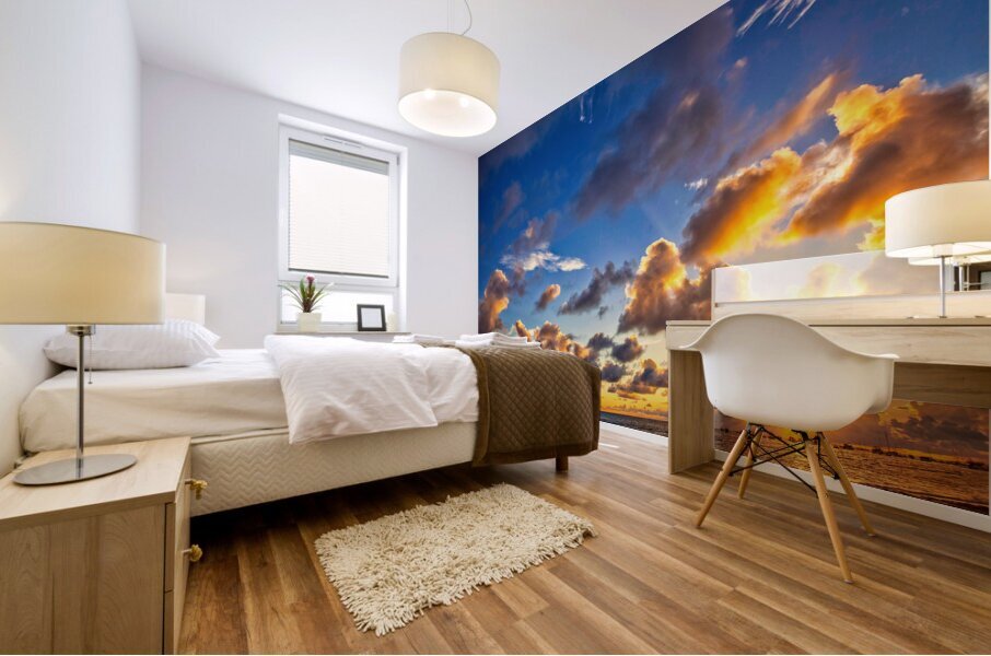 Morning Radiance Over the Sea Mural print