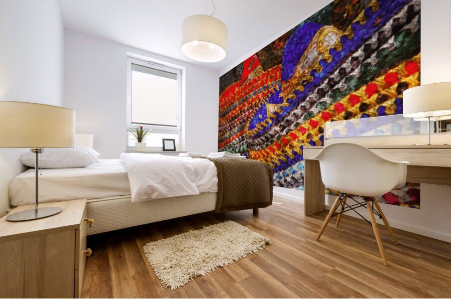 Sombrero Pattern Dance Mural print