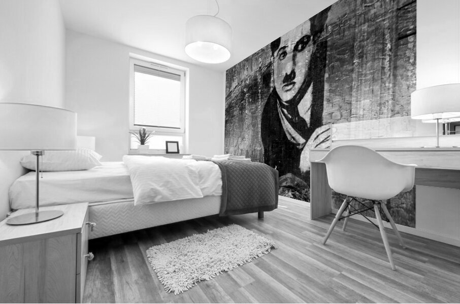 Chaplin & Child Portrait Mural print