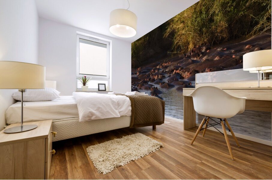 The Hippo Crowd Mural print