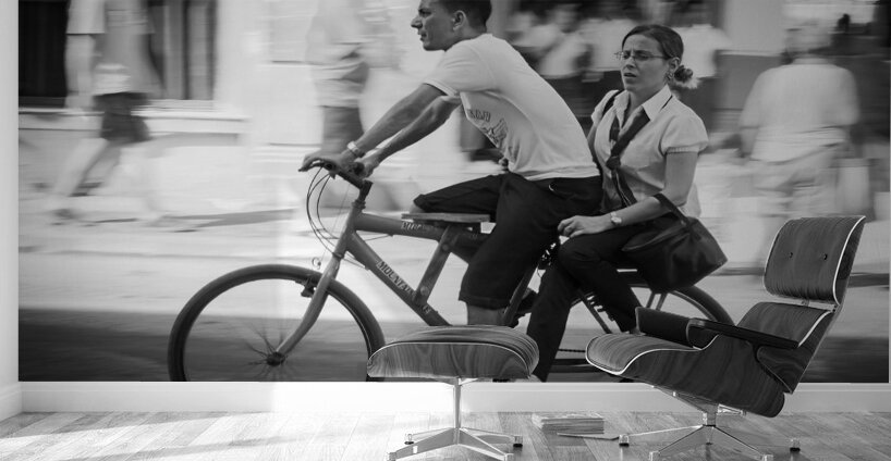 Bicycle Rush Wall Murals