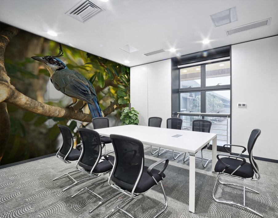 Blue-Crest Sentinel Wall Printing