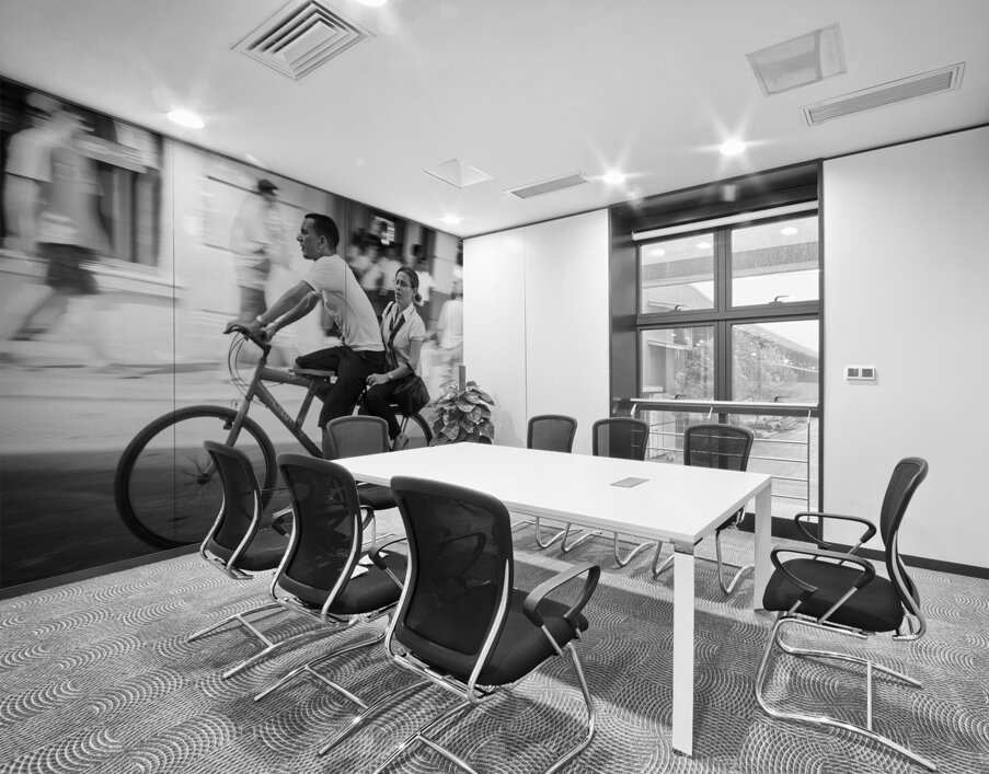 Bicycle Rush Wall Printing