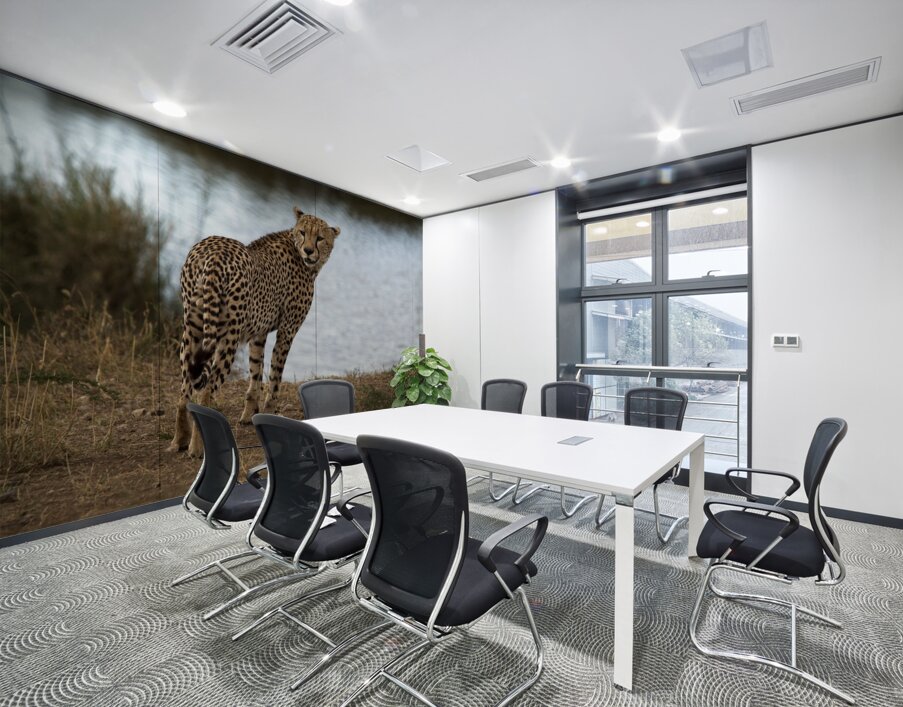 Cheetah by the Water Wall Printing