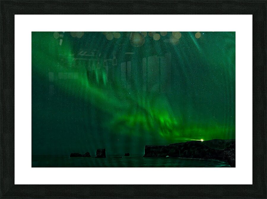 The Green Sky Show Picture Frame print