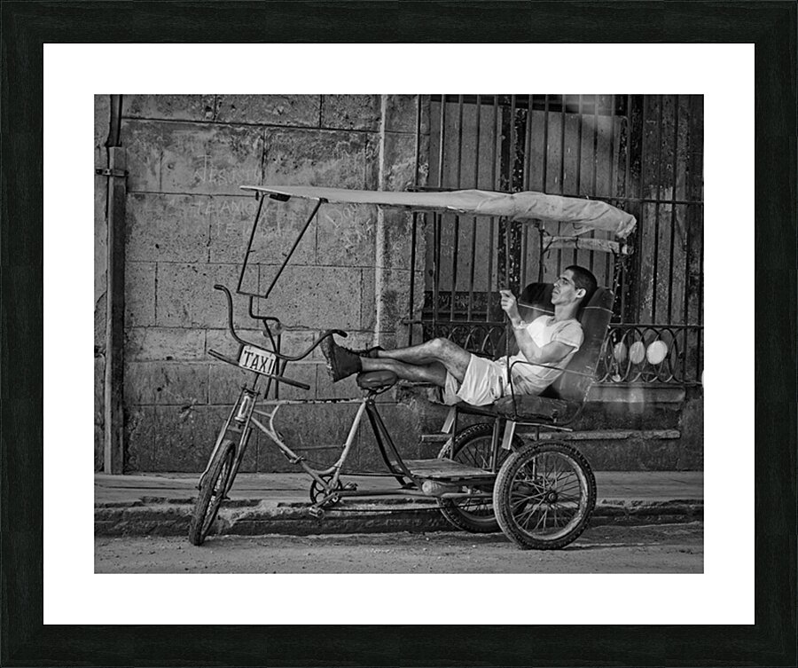 Taxi Break Picture Frame print
