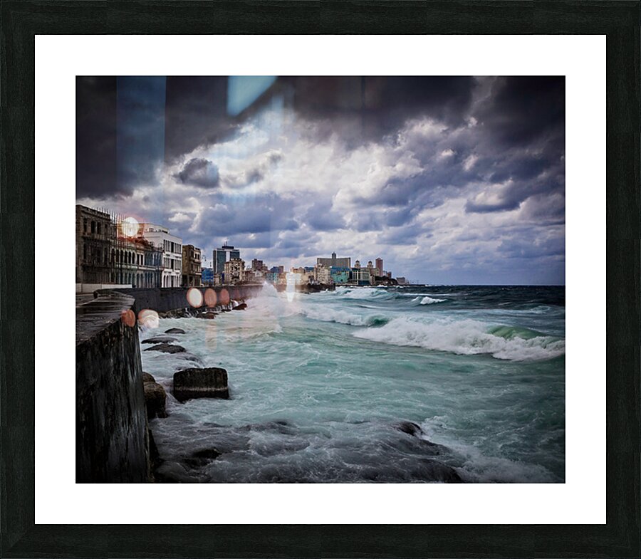 Storm Over the Malecon Picture Frame print