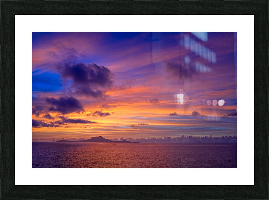 Pastel Skies Over Distant Shores Picture Frame print