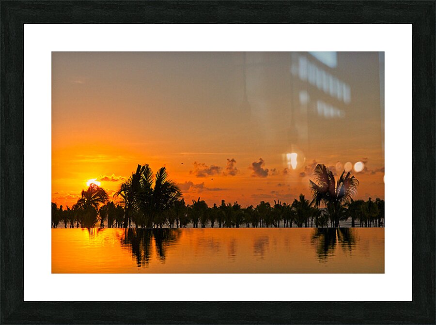 Golden Reflections at Sunset Picture Frame print