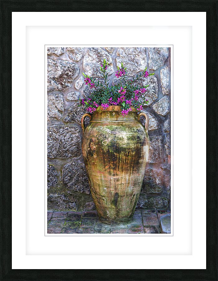 Rustic Garden Vase Picture Frame print