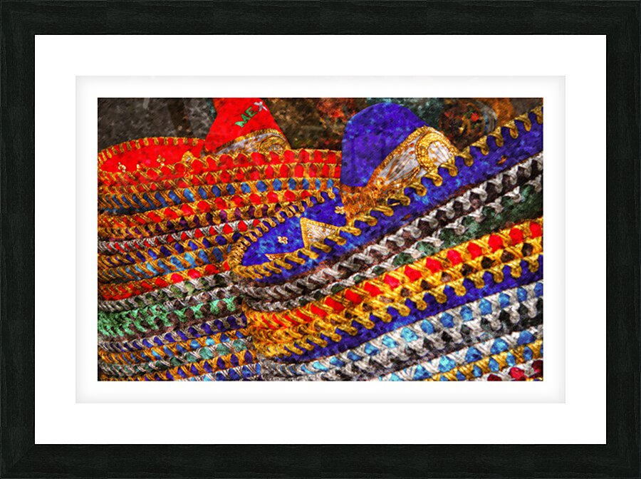 Sombrero Pattern Dance Picture Frame print
