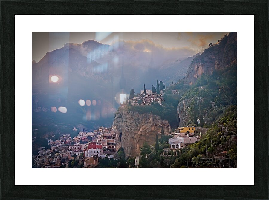 Village in the Clouds Picture Frame print