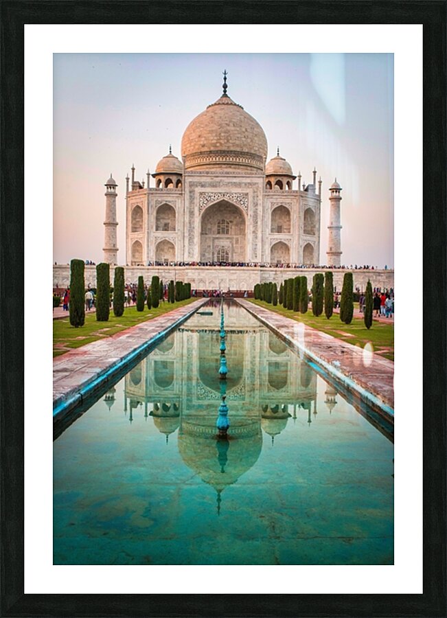 Taj Mahal Reflection Picture Frame print