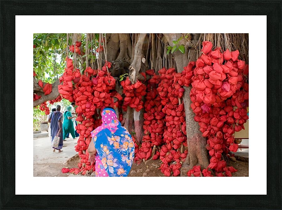Wishes in Red Picture Frame print